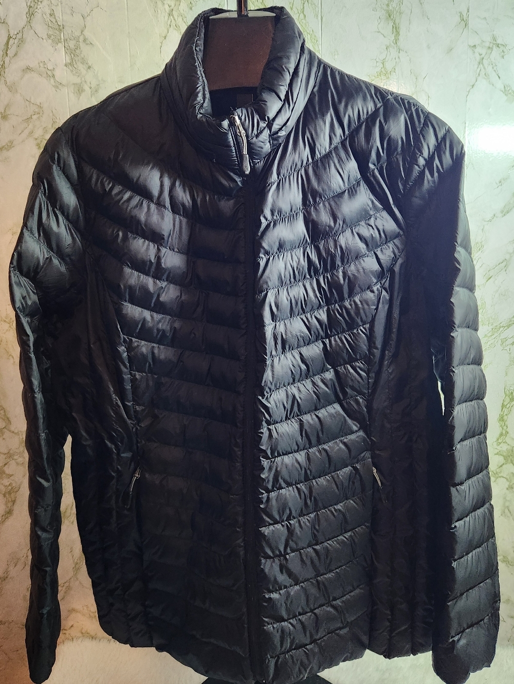HEATKEEP Black Packabke Down Filled Puffer Coat
